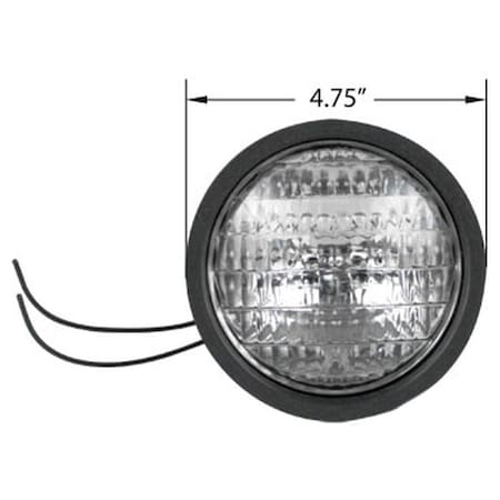 Aftermarket Universal Fit Rubber Body Tractor Headlamp 3 Deep 12 Volt ELJ50-0050